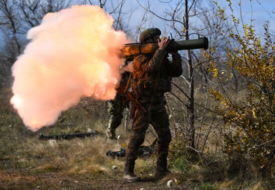 Боевое слаживание военных разведчиков группировки "Запад"