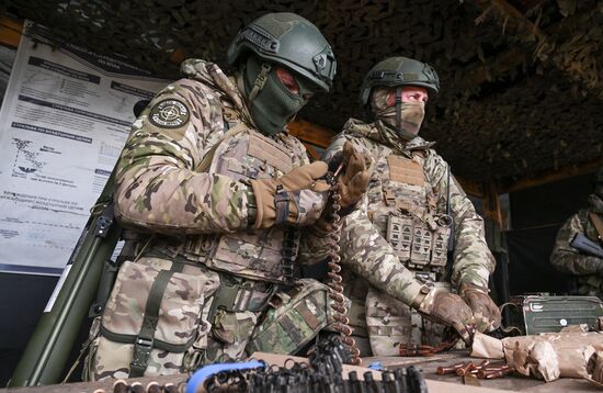 Боевое слаживание военных разведчиков группировки "Запад"