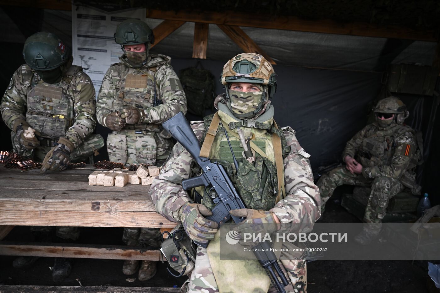 Боевое слаживание военных разведчиков группировки "Запад"
