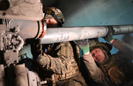 Боевая работа РСЗО "Град" группировки войск "Центр" в зоне СВО