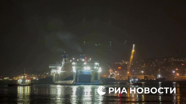 Паром Трабзон-Сочи в турецком порту