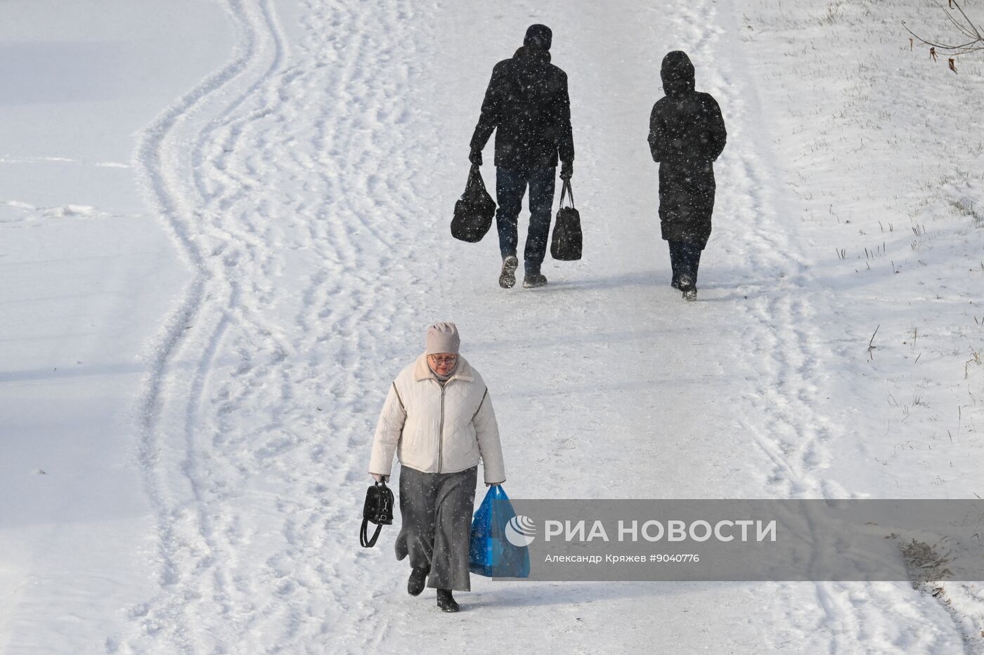 Морозная погода в Новосибирске