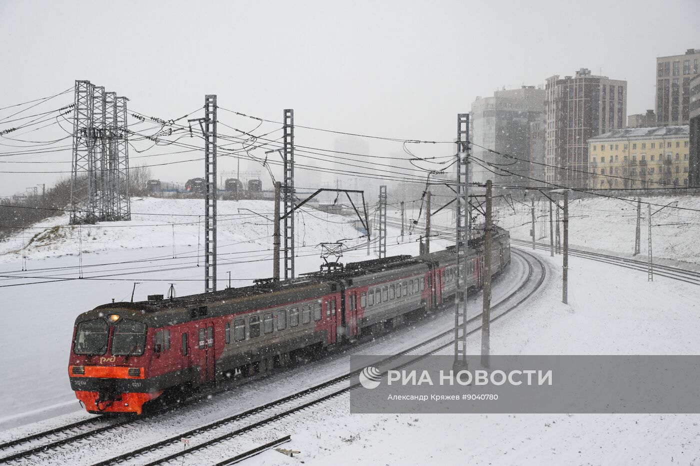 Морозная погода в Новосибирске