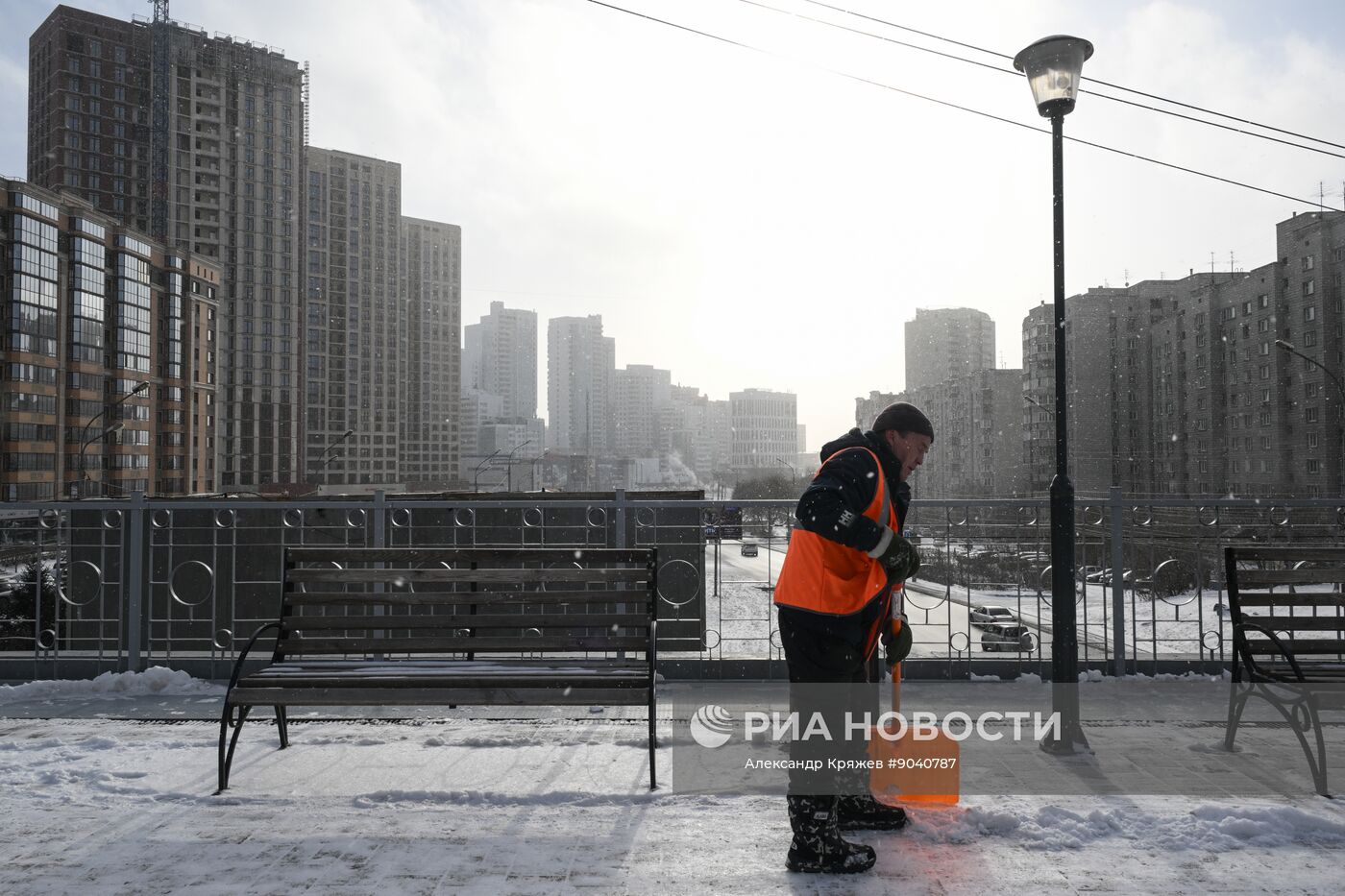 Морозная погода в Новосибирске