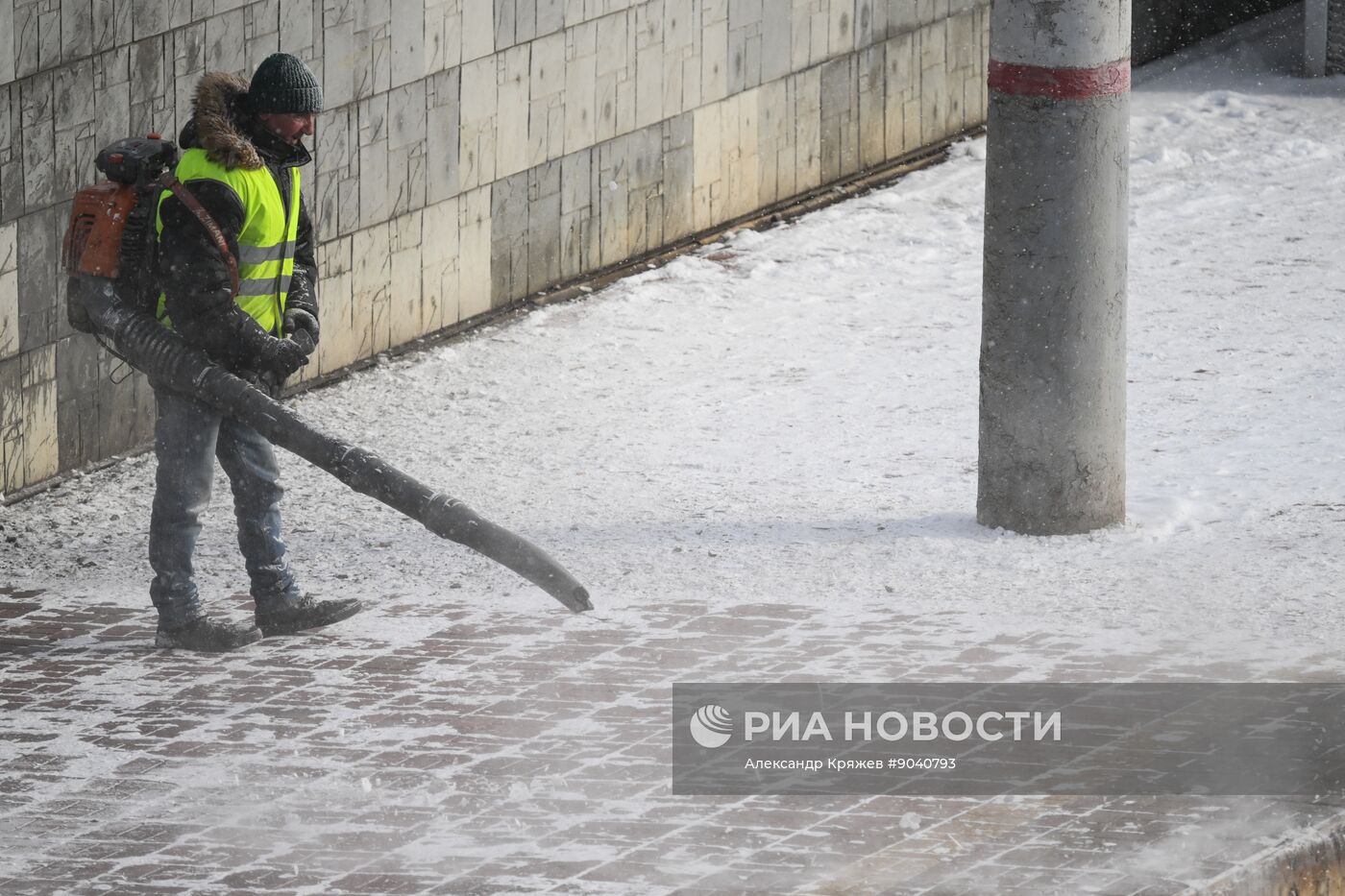 Морозная погода в Новосибирске