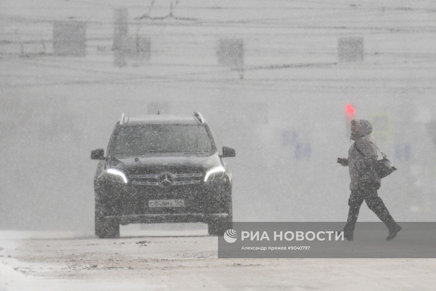 Морозная погода в Новосибирске