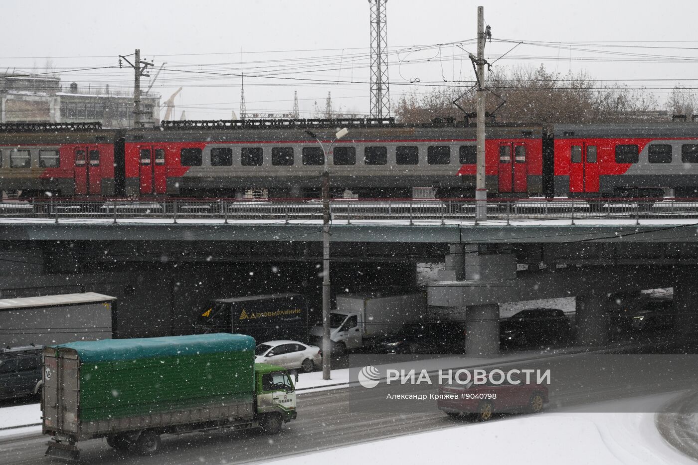 Морозная погода в Новосибирске