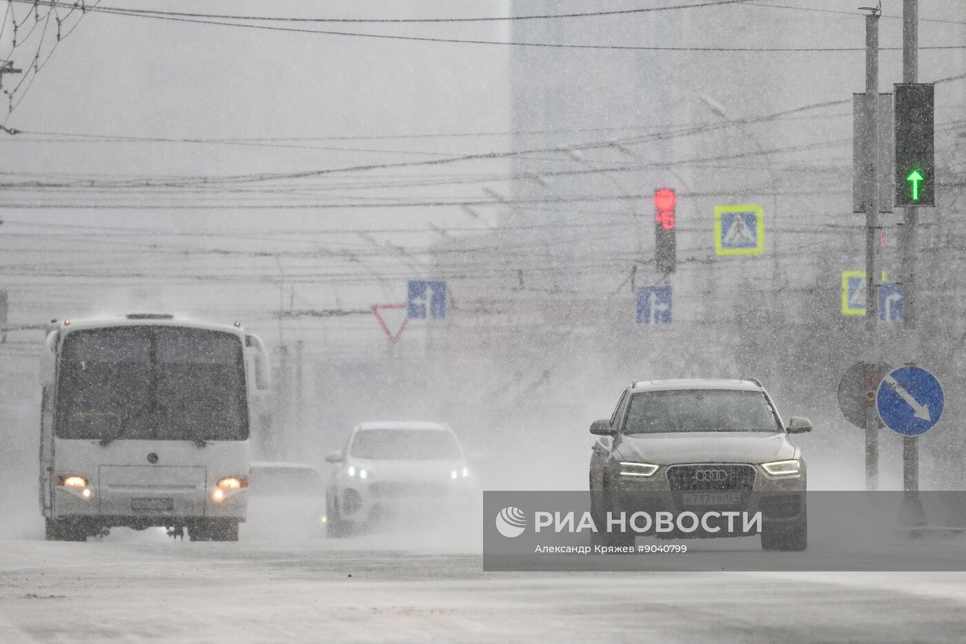 Морозная погода в Новосибирске