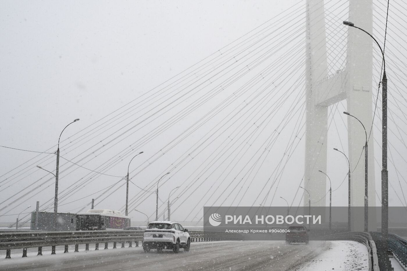 Морозная погода в Новосибирске