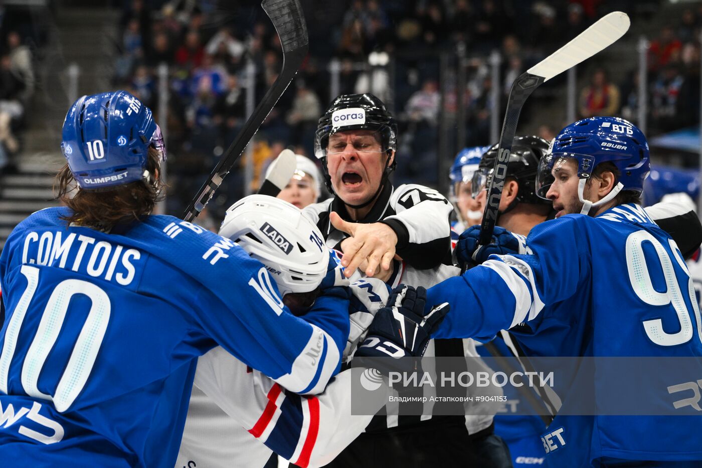 Хоккей. КХЛ. "Динамо" (Москва) – "Лада" (Тольятти)