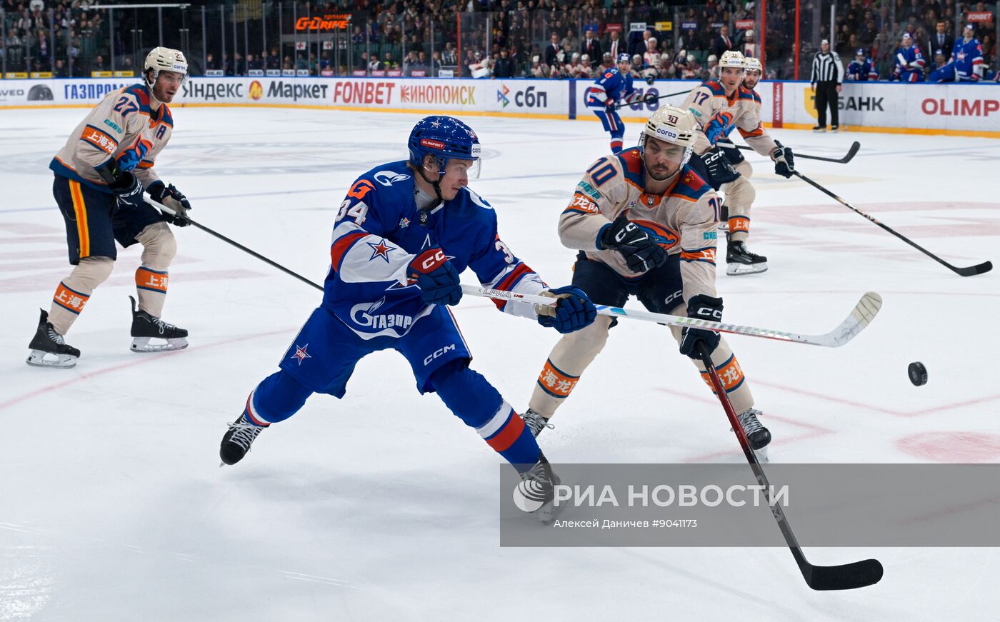 Хоккей. КХЛ. СКА (Санкт-Петербург) – "Драконы" (Шанхай)