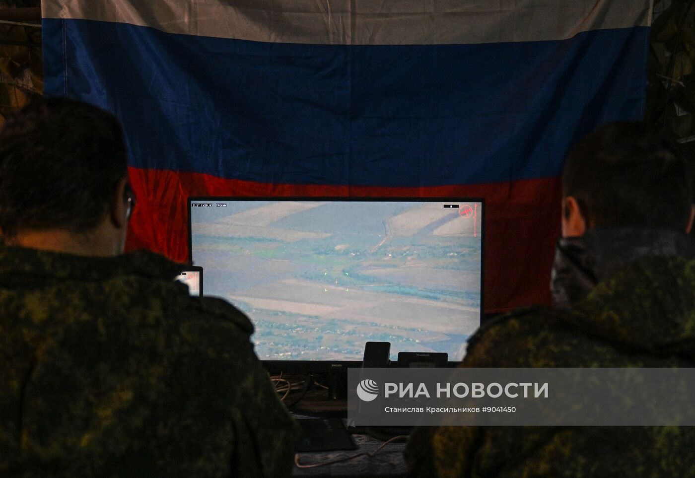 Боевая работа расчета БПЛА "Орлан-10" группировки "Центр"