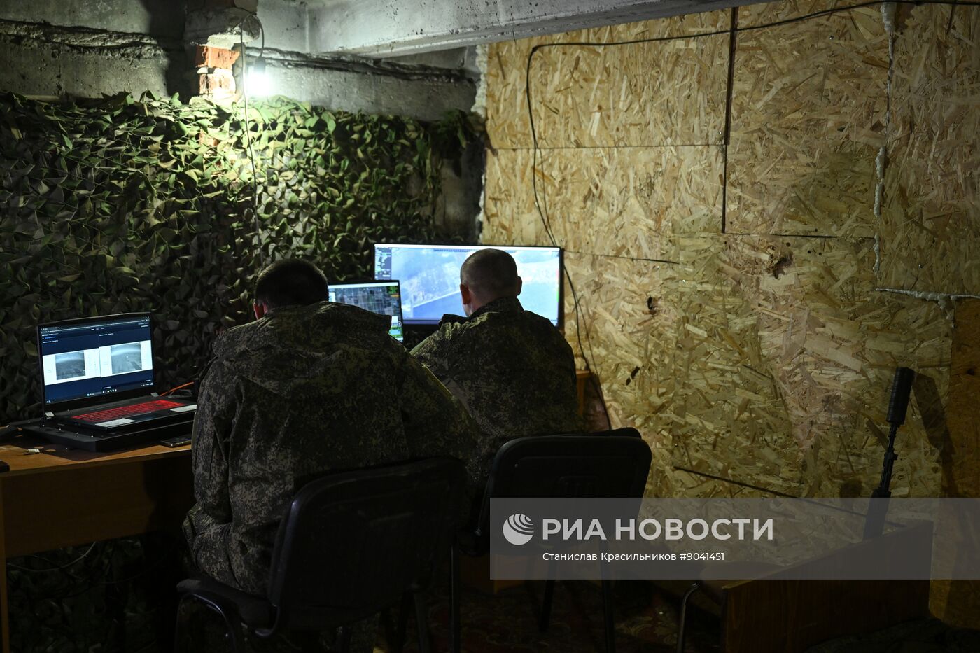 Боевая работа расчета БПЛА "Орлан-10" группировки "Центр"