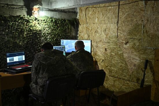 Боевая работа расчета БПЛА "Орлан-10" группировки "Центр"