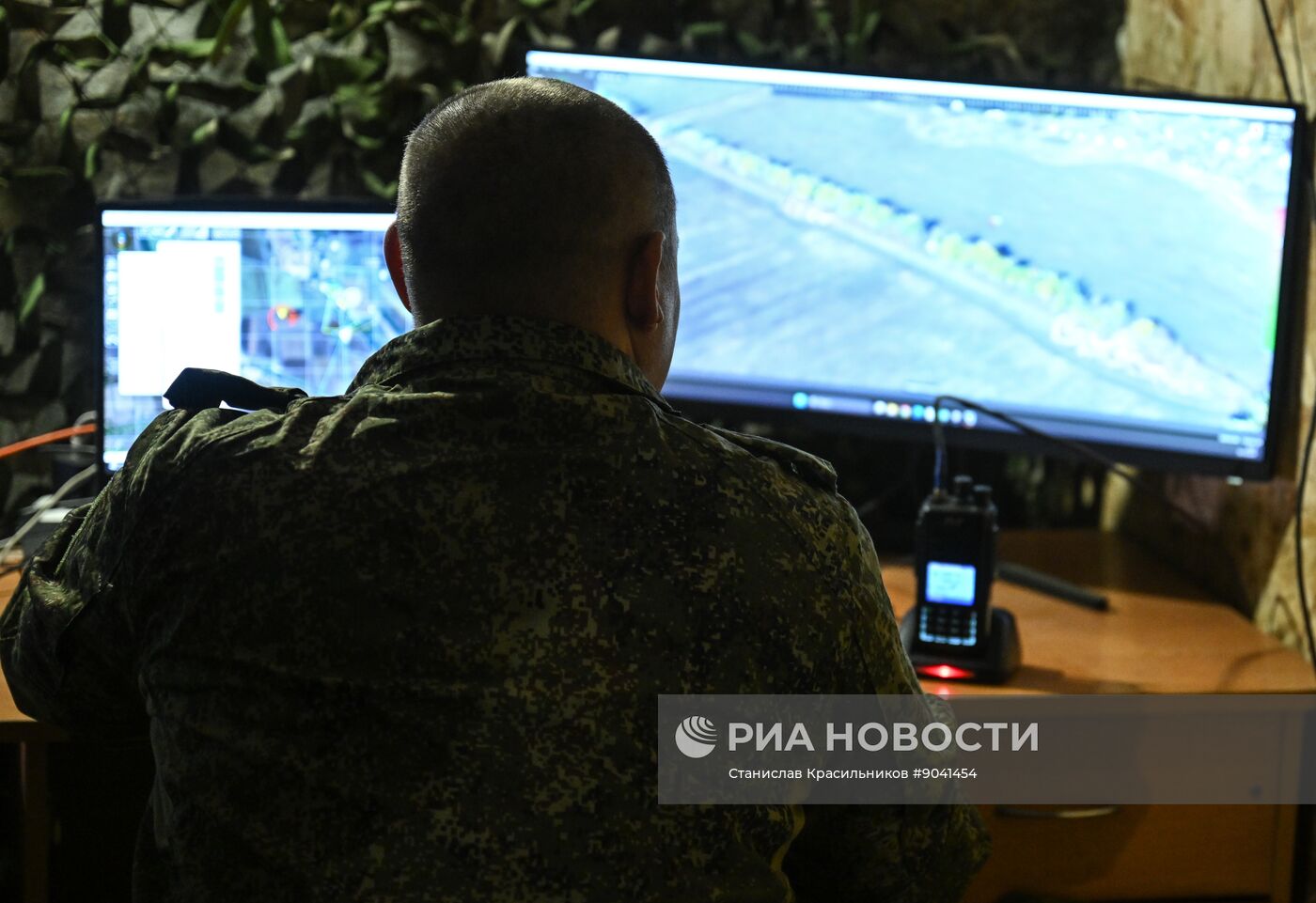 Боевая работа расчета БПЛА "Орлан-10" группировки "Центр"