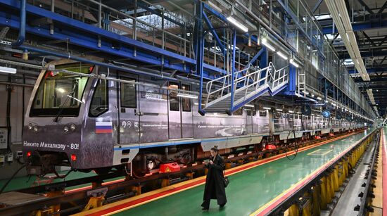 Запуск тематического поезда, посвященного 80-летию Никиты Михалкова