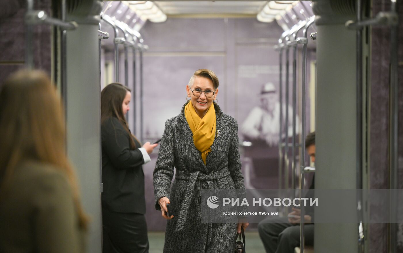 Запуск тематического поезда, посвященного 80-летию Никиты Михалкова