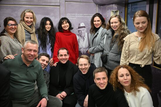 Запуск тематического поезда, посвященного 80-летию Никиты Михалкова