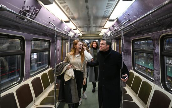 Запуск тематического поезда, посвященного 80-летию Никиты Михалкова