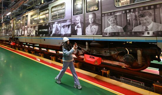 Запуск тематического поезда, посвященного 80-летию Никиты Михалкова