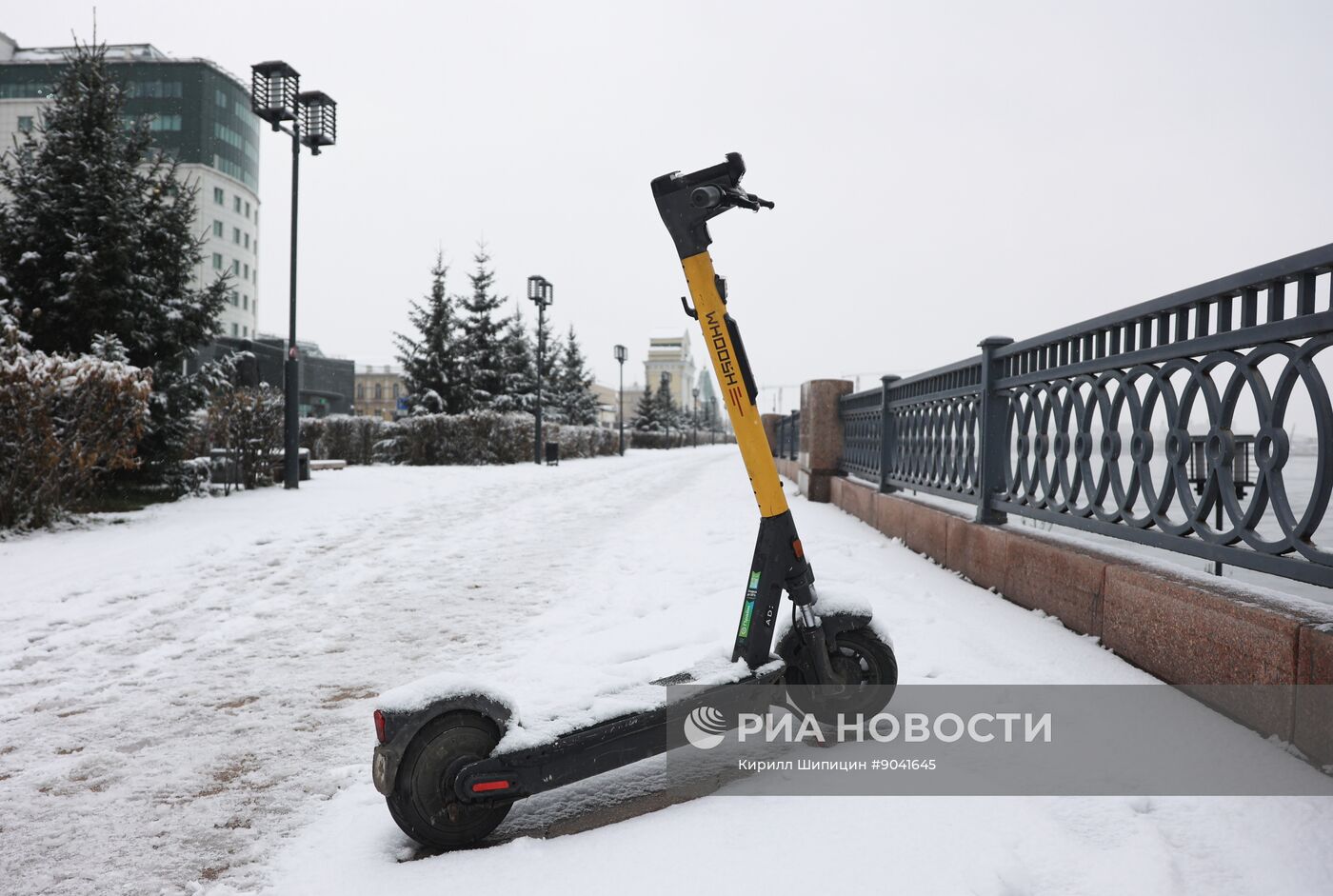 Последствия снегопада в Иркутске
