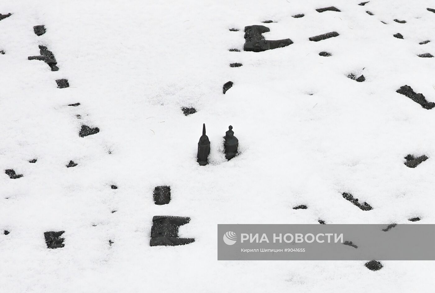 Последствия снегопада в Иркутске 