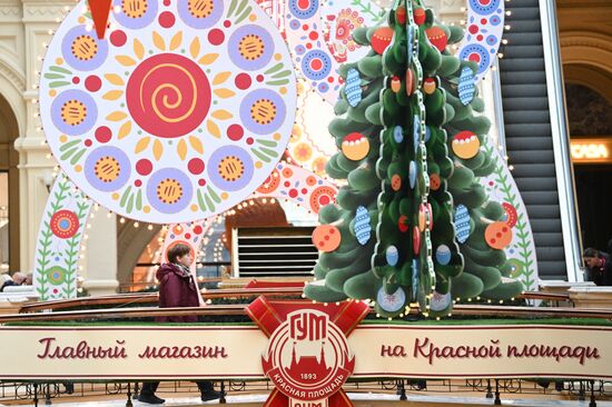 Украшение Москвы к Новому году