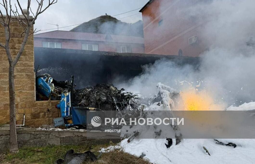 Падение вертолета в Дагестане