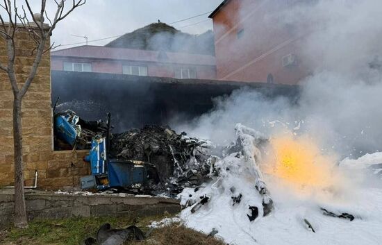Падение вертолета в Дагестане