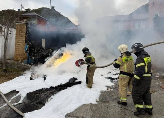 Падение вертолета в Дагестане