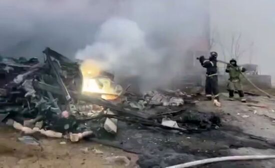 Падение вертолета в Дагестане