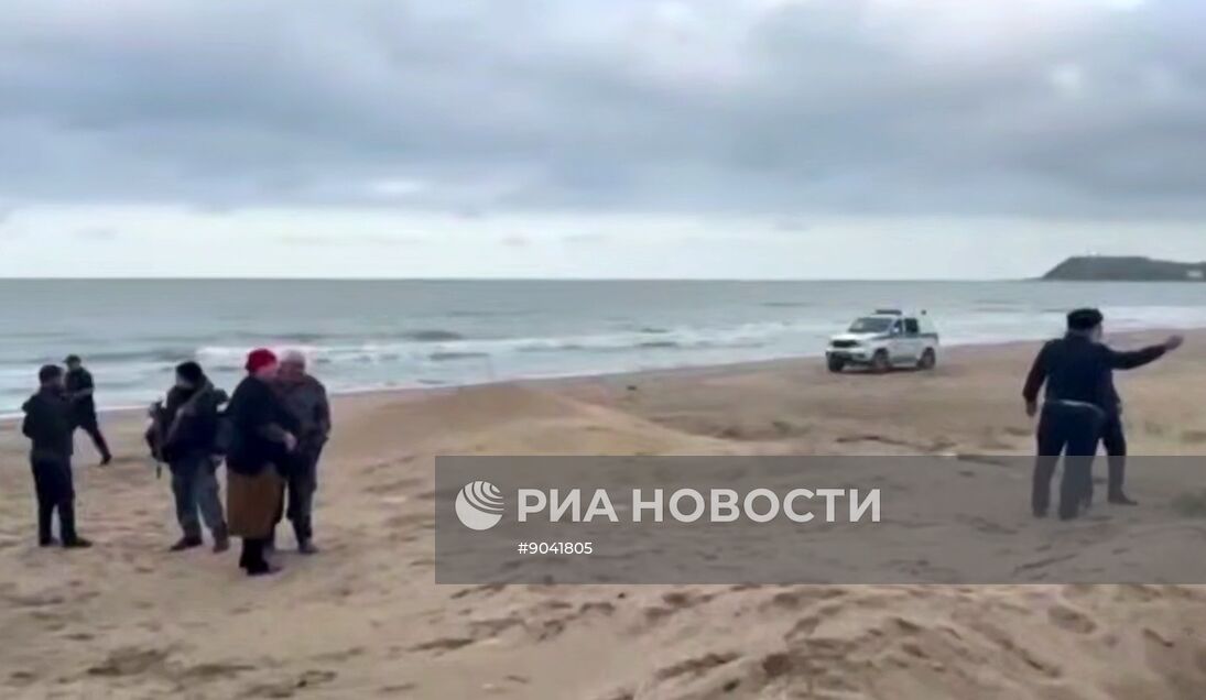 Падение вертолета в Дагестане