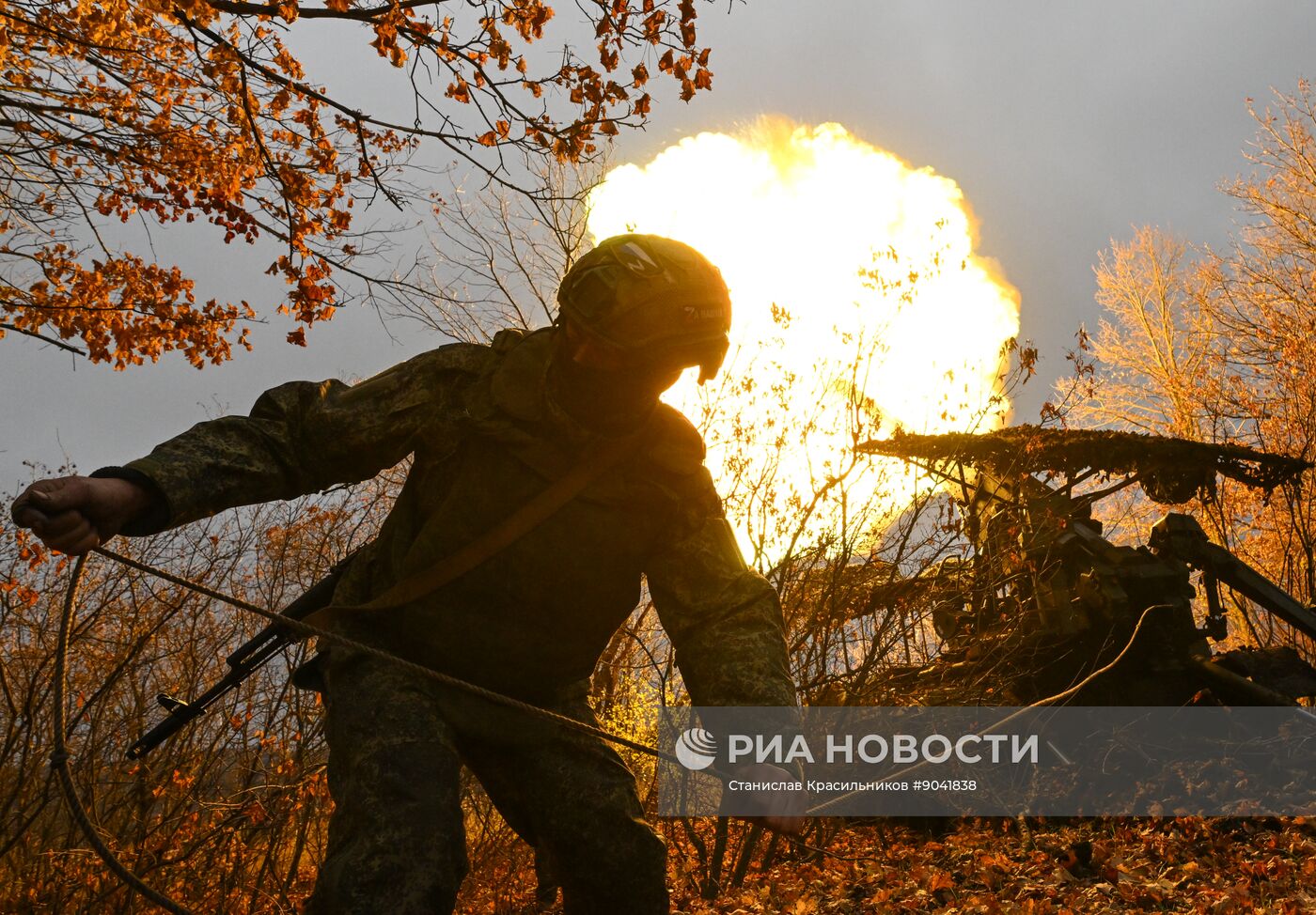 Боевая работа самоходной пушки 2С7 "Пион" группировки "Запад"