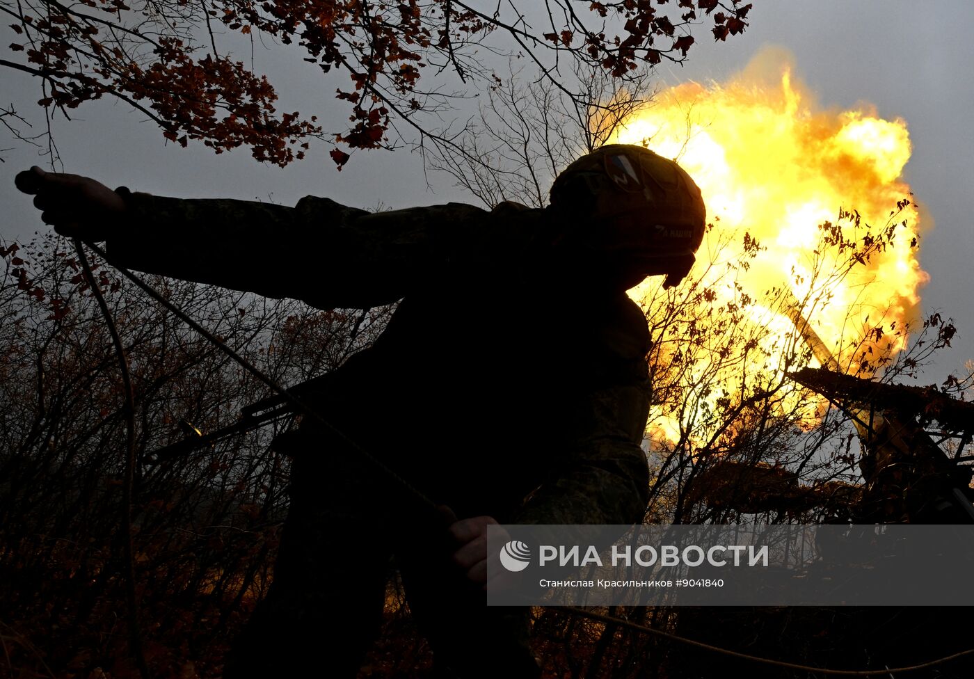 Боевая работа самоходной пушки 2С7 "Пион" группировки "Запад"