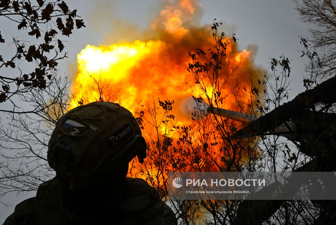 Боевая работа самоходной пушки 2С7 "Пион" группировки "Запад"