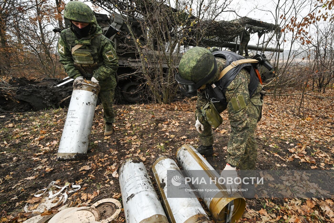 Боевая работа самоходной пушки 2С7 "Пион" группировки "Запад"