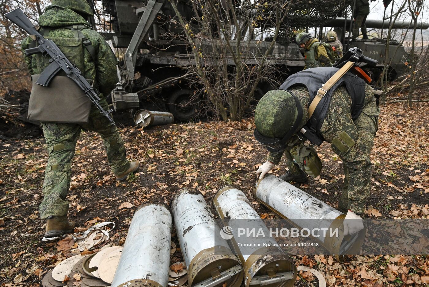 Боевая работа самоходной пушки 2С7 "Пион" группировки "Запад"