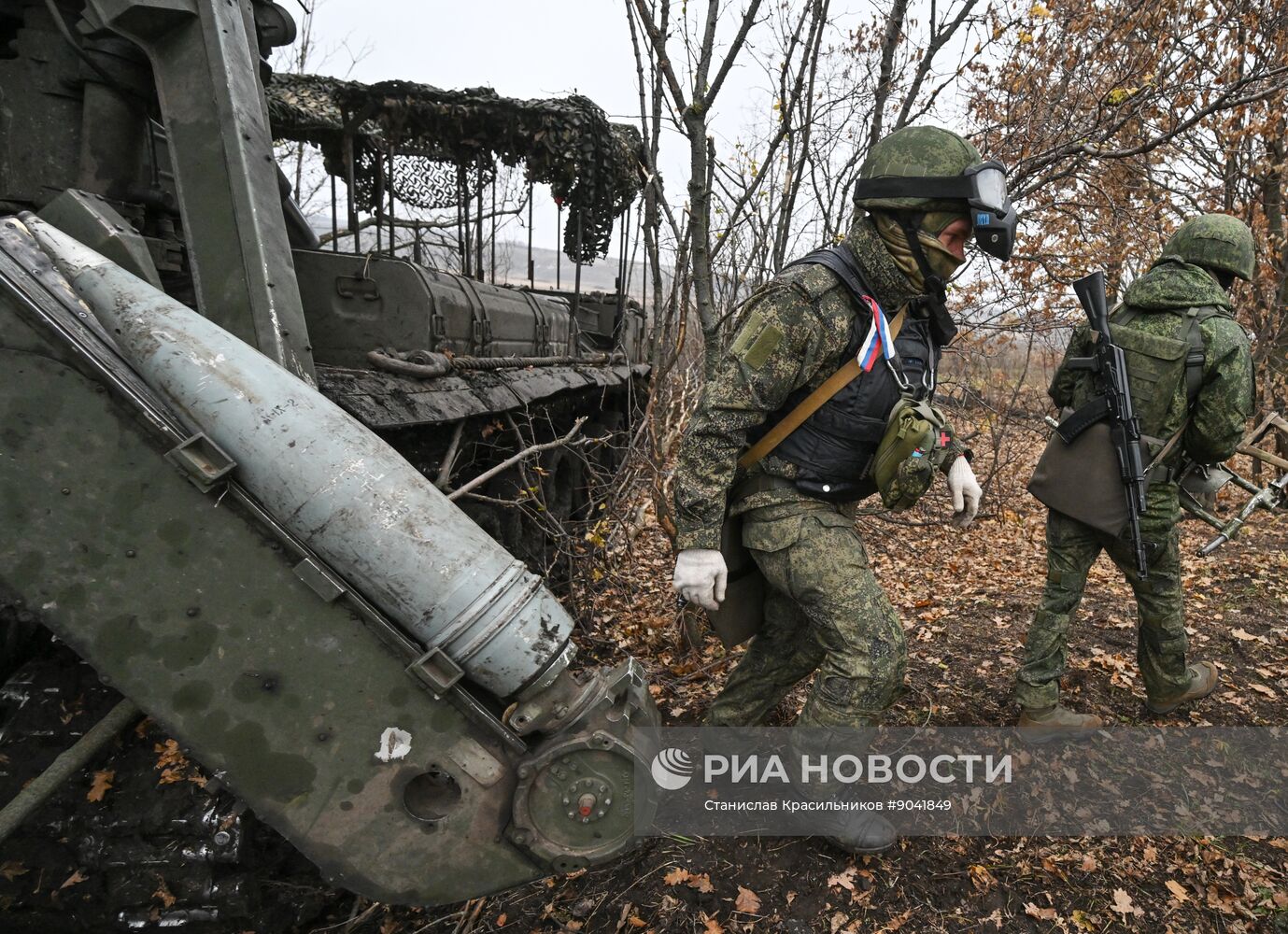 Боевая работа самоходной пушки 2С7 "Пион" группировки "Запад"