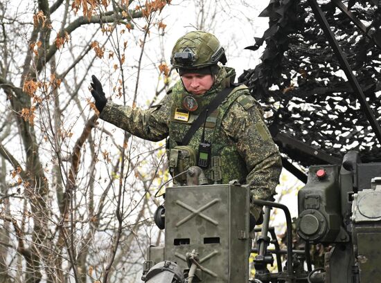 Боевая работа самоходной пушки 2С7 "Пион" группировки "Запад"