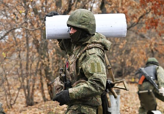 Боевая работа самоходной пушки 2С7 "Пион" группировки "Запад"