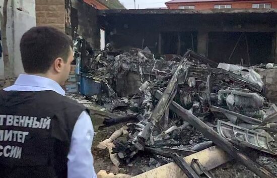 Падение вертолета в Дагестане