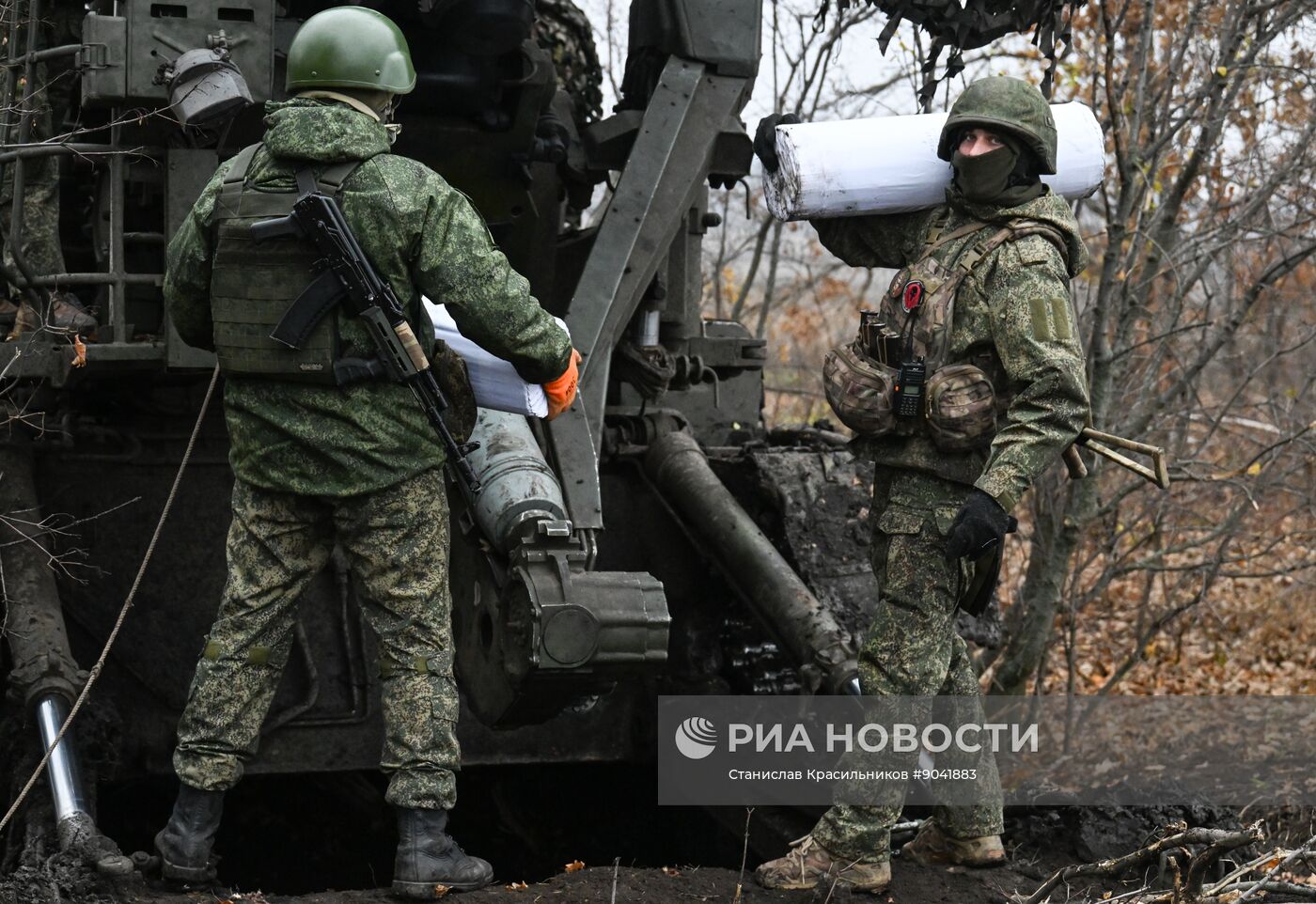 Боевая работа самоходной пушки 2С7 "Пион" группировки "Запад"