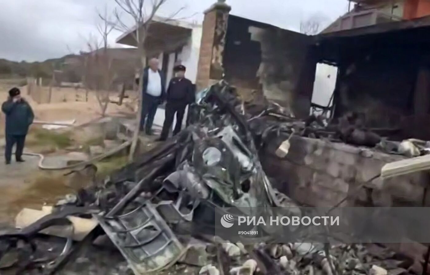 Падение вертолета в Дагестане