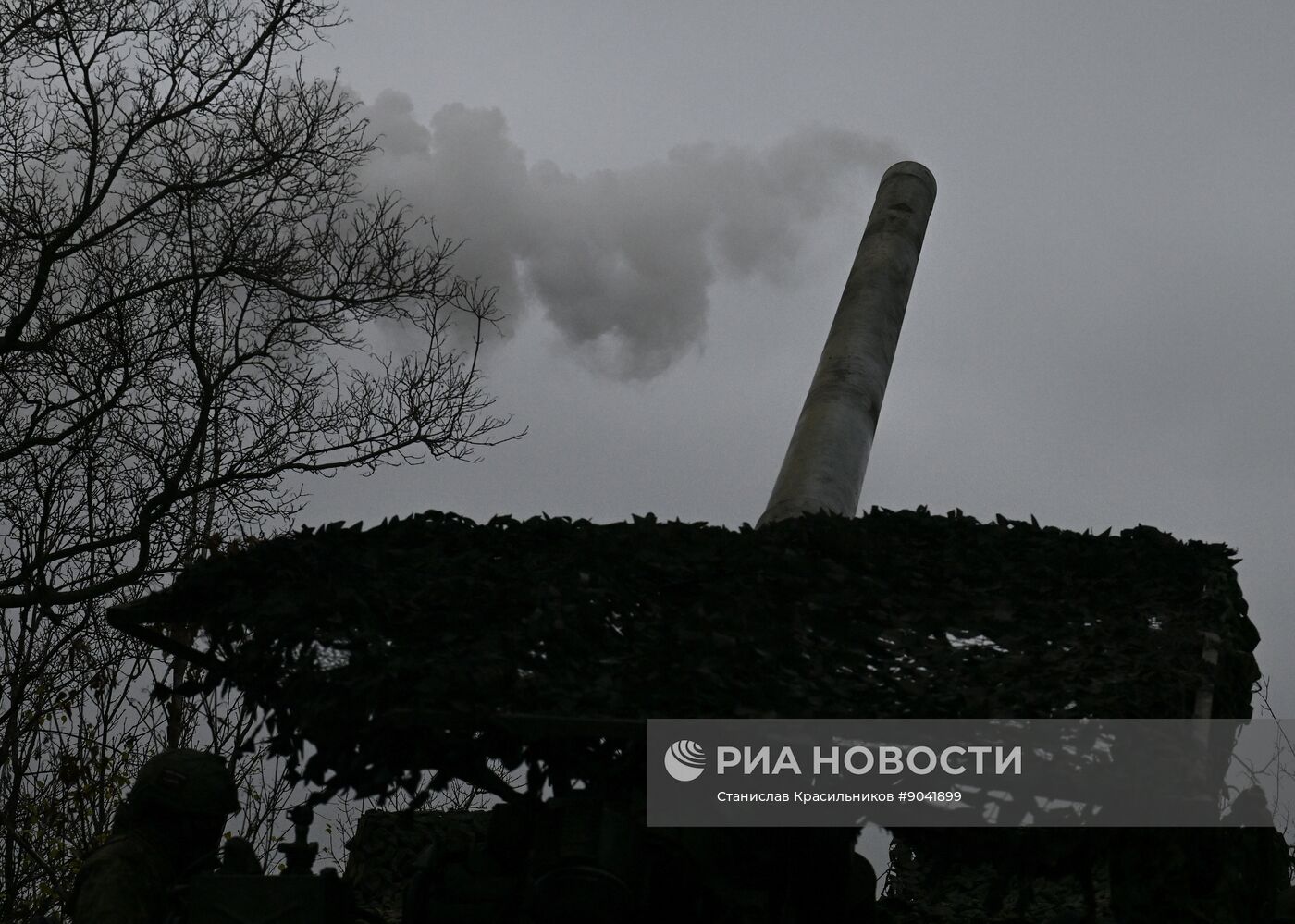 Боевая работа самоходной пушки 2С7 "Пион" группировки "Запад"