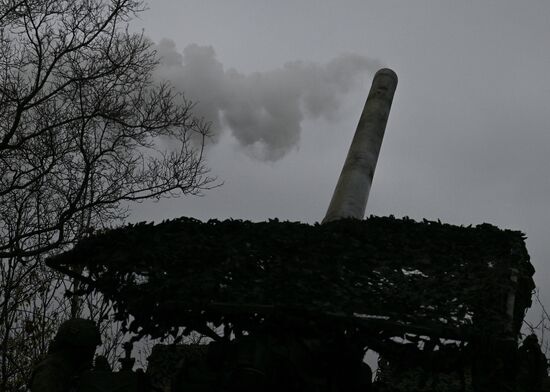 Боевая работа самоходной пушки 2С7 "Пион" группировки "Запад"