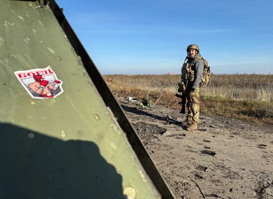 Освобождённый посёлок Шевченко под Красноармейском