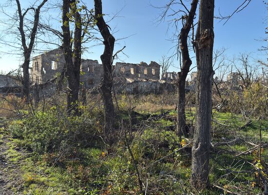 Освобождённый посёлок Шевченко под Красноармейском