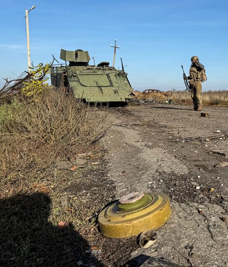 Освобождённый посёлок Шевченко под Красноармейском