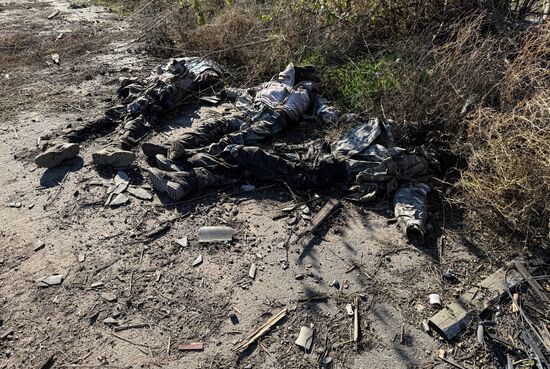 Освобождённый посёлок Шевченко под Красноармейском