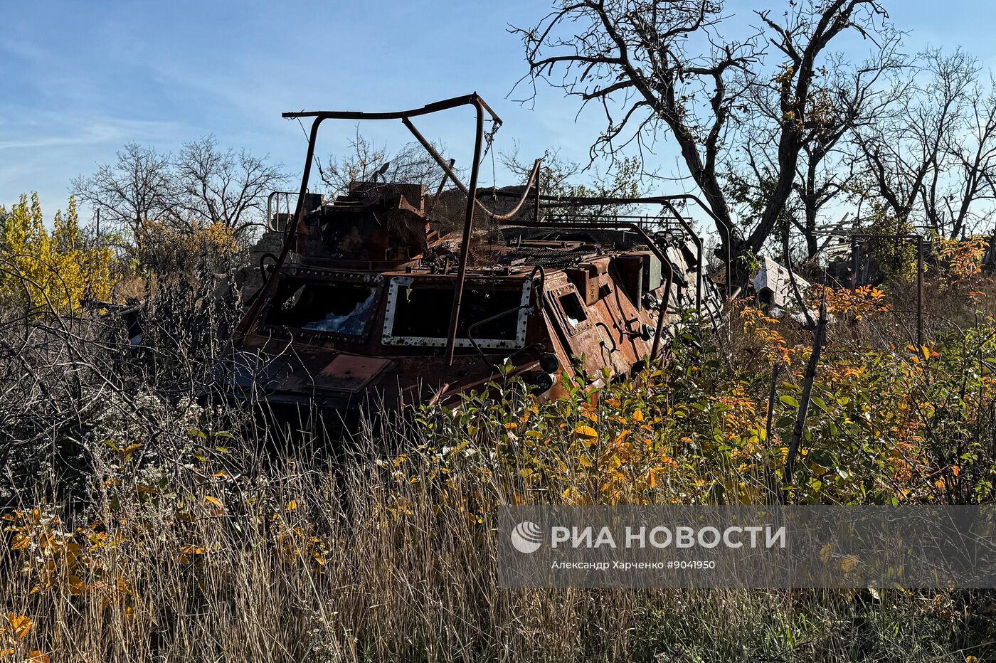 Освобождённый посёлок Шевченко под Красноармейском